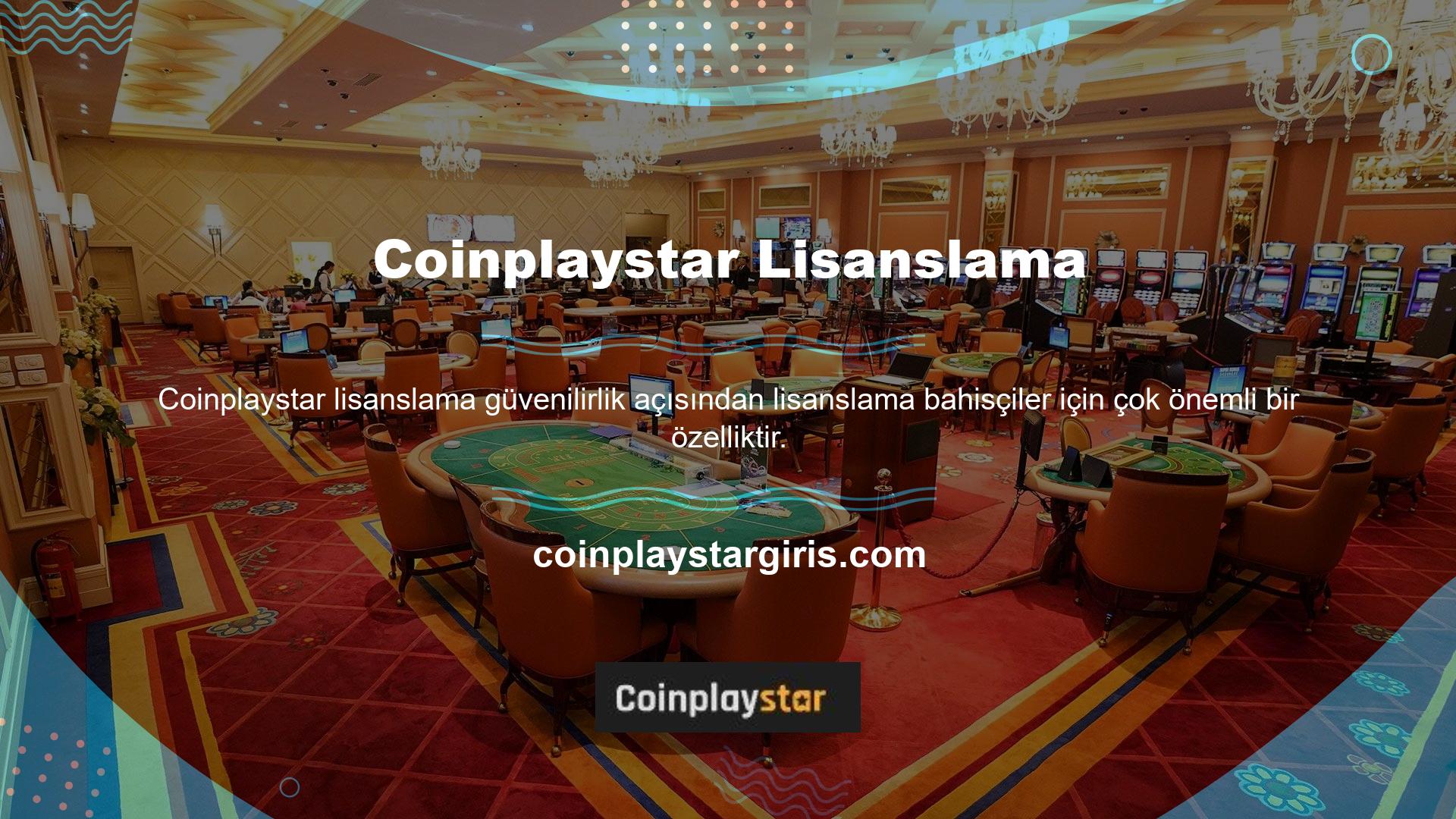 Sitede yaptığınız tüm finansal işlemler Coinplaystar oyun lisansı ile korunmaktadır